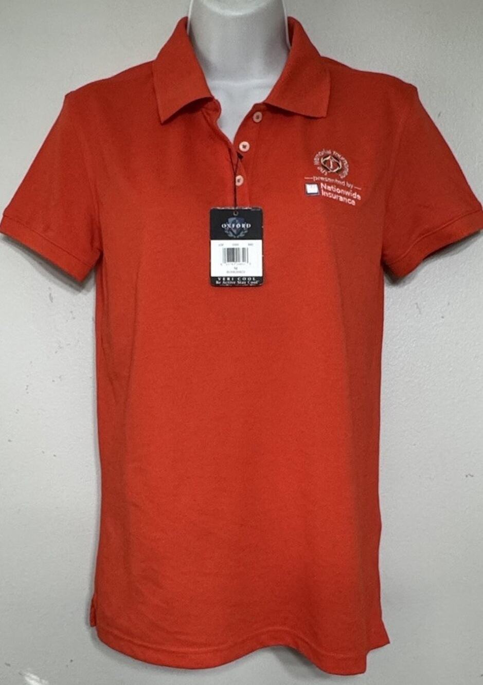 Oxford America Polo Veri Cool Memorial Golf Tournament Shirt Women’s Medium NEW